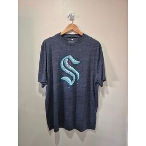 Seattle Kraken NHL Fanatics Heather Gray Graphic T-Shirt Mens XL Extra‎ Large